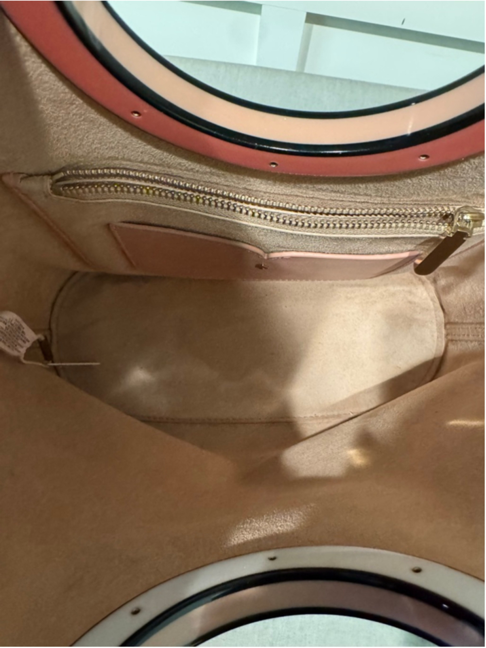 Women's Kate Spade Crossbody Contrast Sides Bag One Size Tan Pink - Picture 7 of 13
